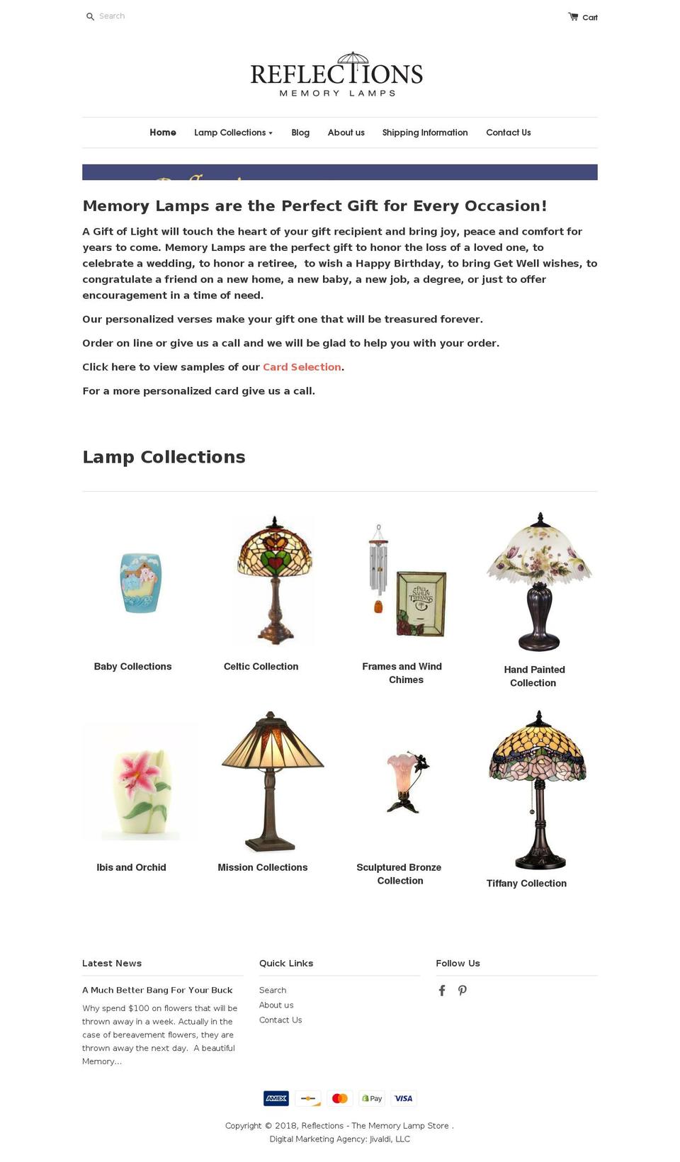 reflectionsofmarlboro.com — Shopify storefront screenshot