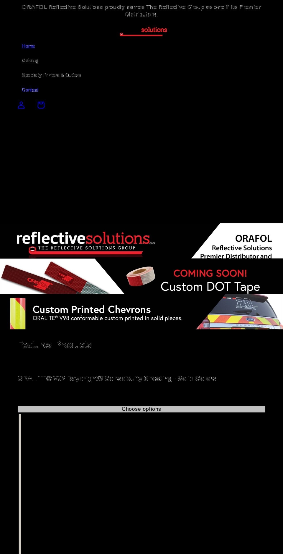 reflectivesolutions.com shopify website screenshot