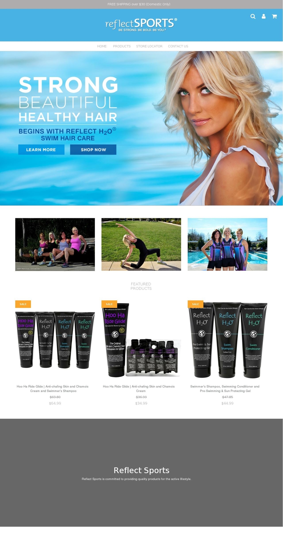 reflectsports.com shopify website screenshot