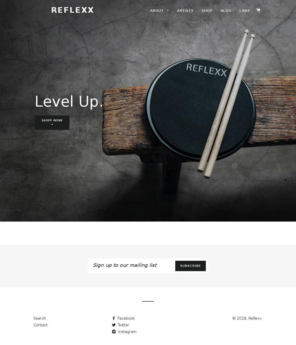 reflexx.co shopify website screenshot