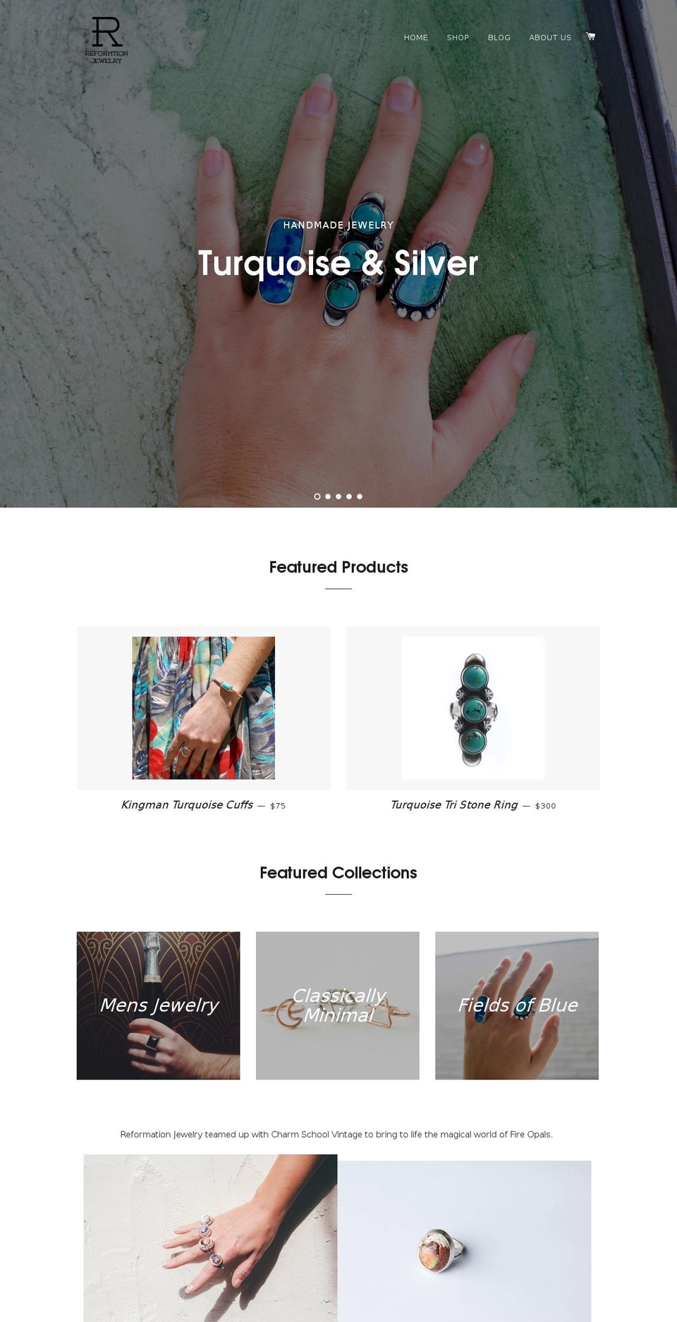 reformationjewelry.com shopify website screenshot