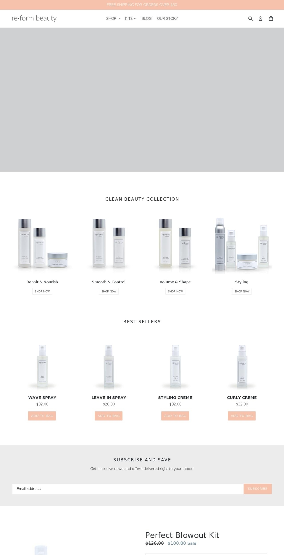 reformbeauty.com — Shopify storefront screenshot