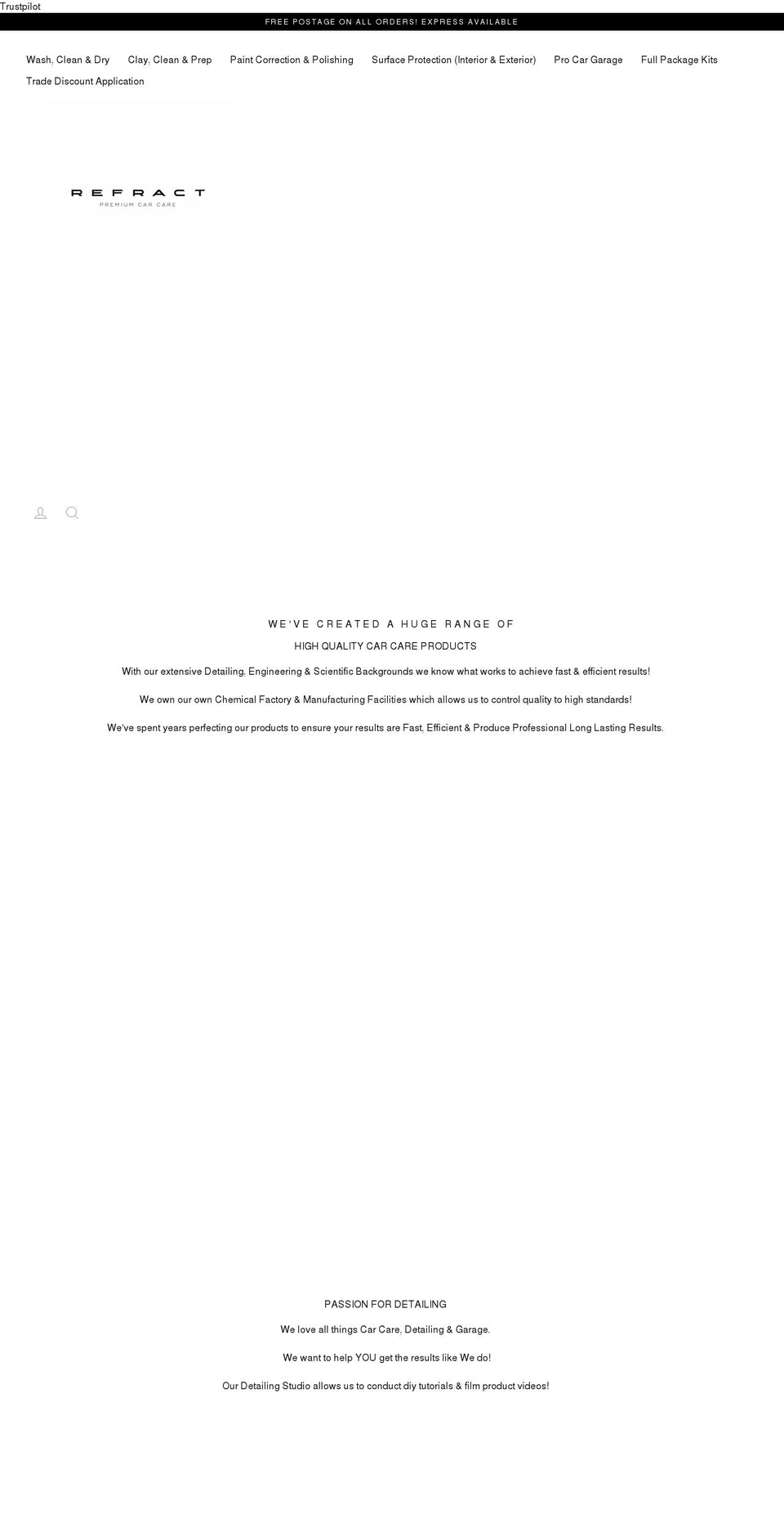 refractccp.com.au shopify website screenshot
