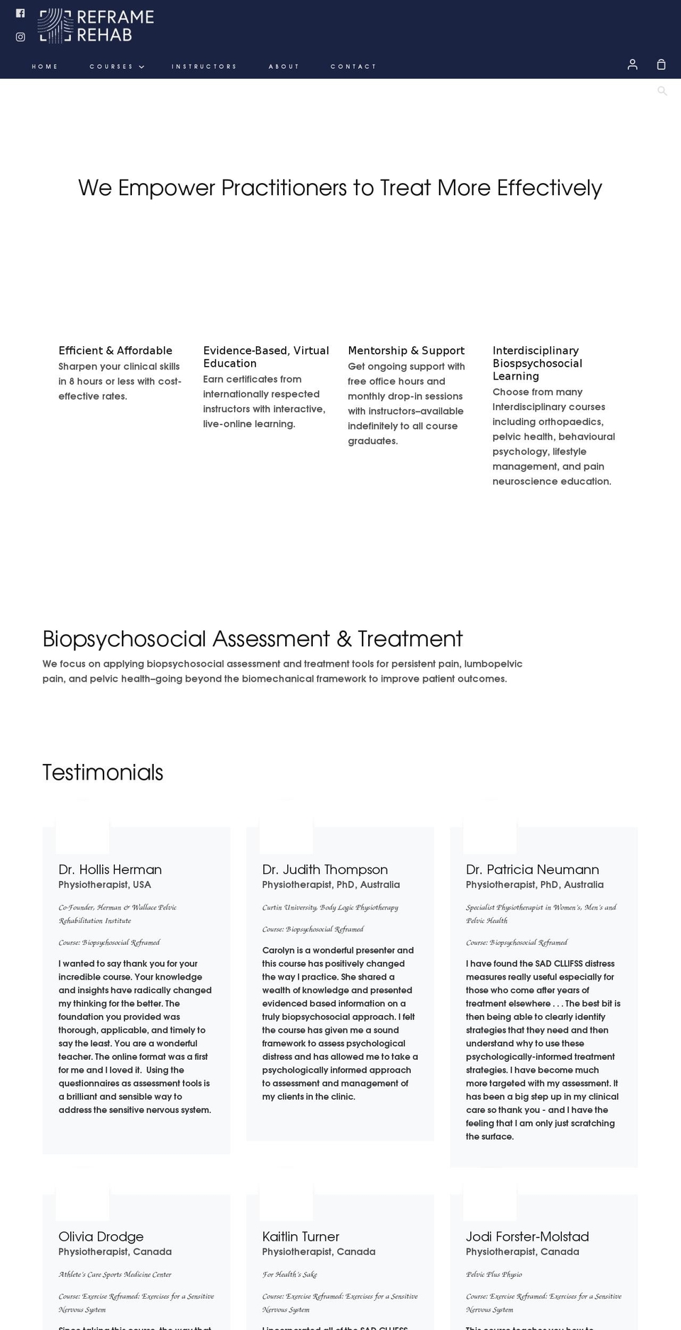 reframerehab.com shopify website screenshot
