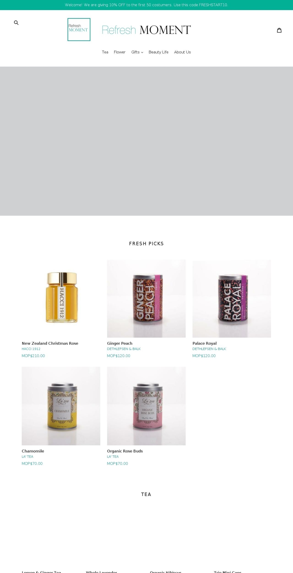 refresh-moment.com — Shopify storefront screenshot