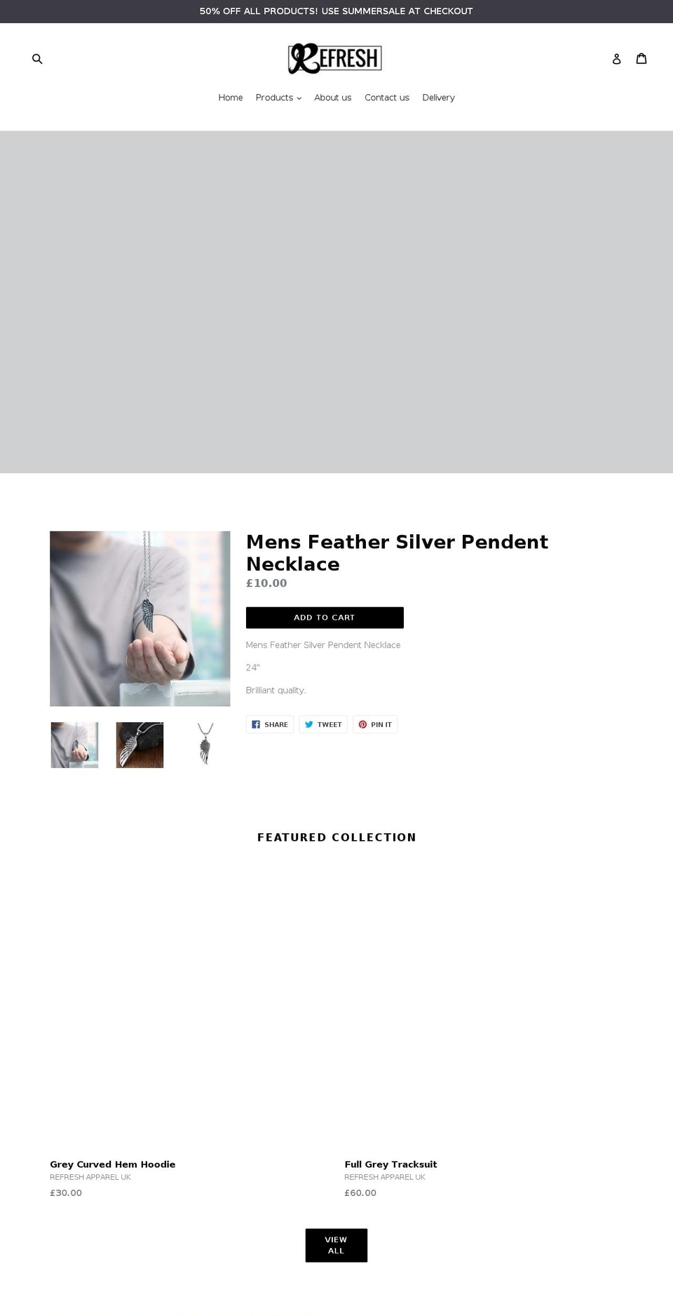 refreshappareluk.com — Shopify storefront screenshot