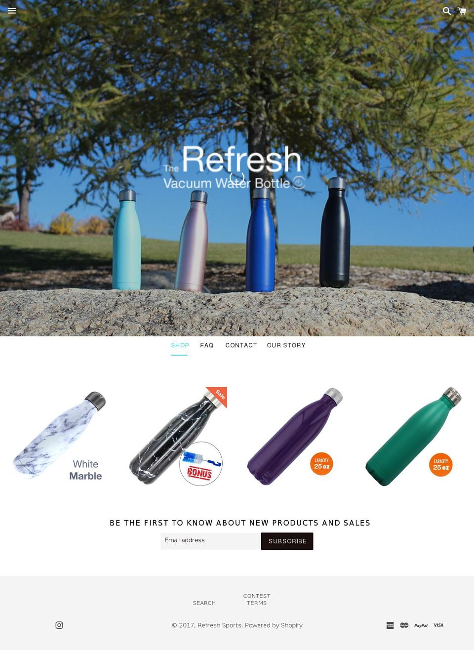 refreshsports.com shopify website screenshot