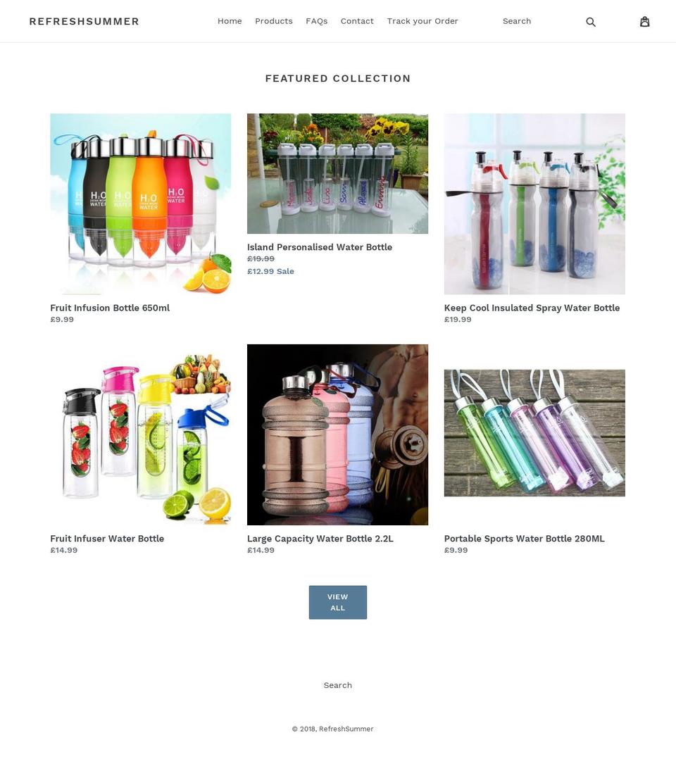 refreshsummer.com — Shopify storefront screenshot