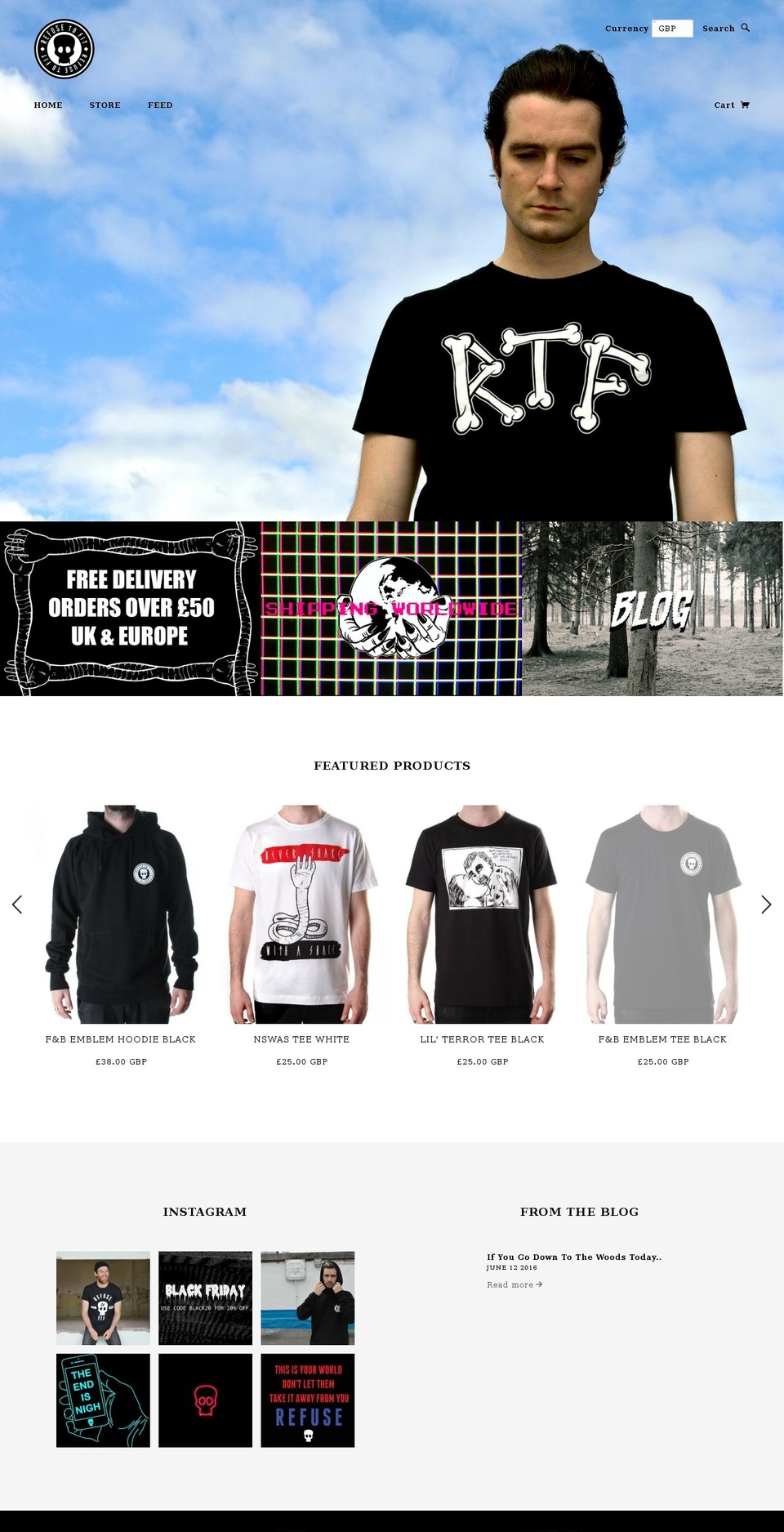 refusetofit.com shopify website screenshot