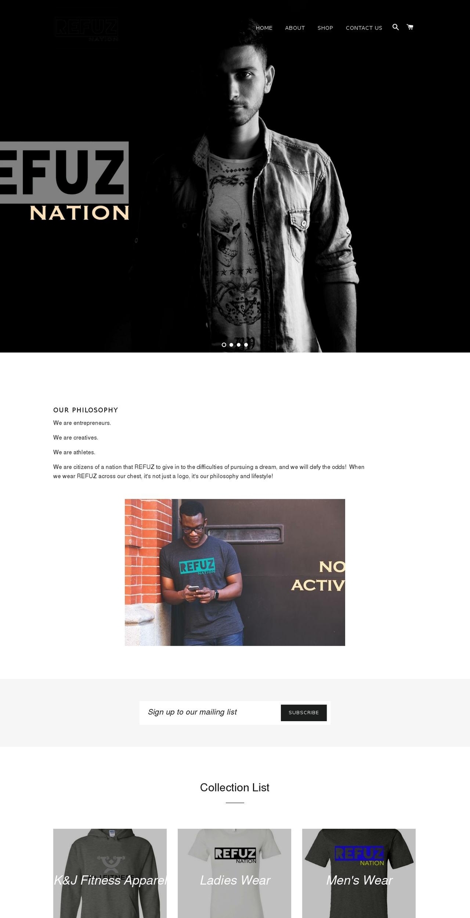 refuznation.com — Shopify storefront screenshot