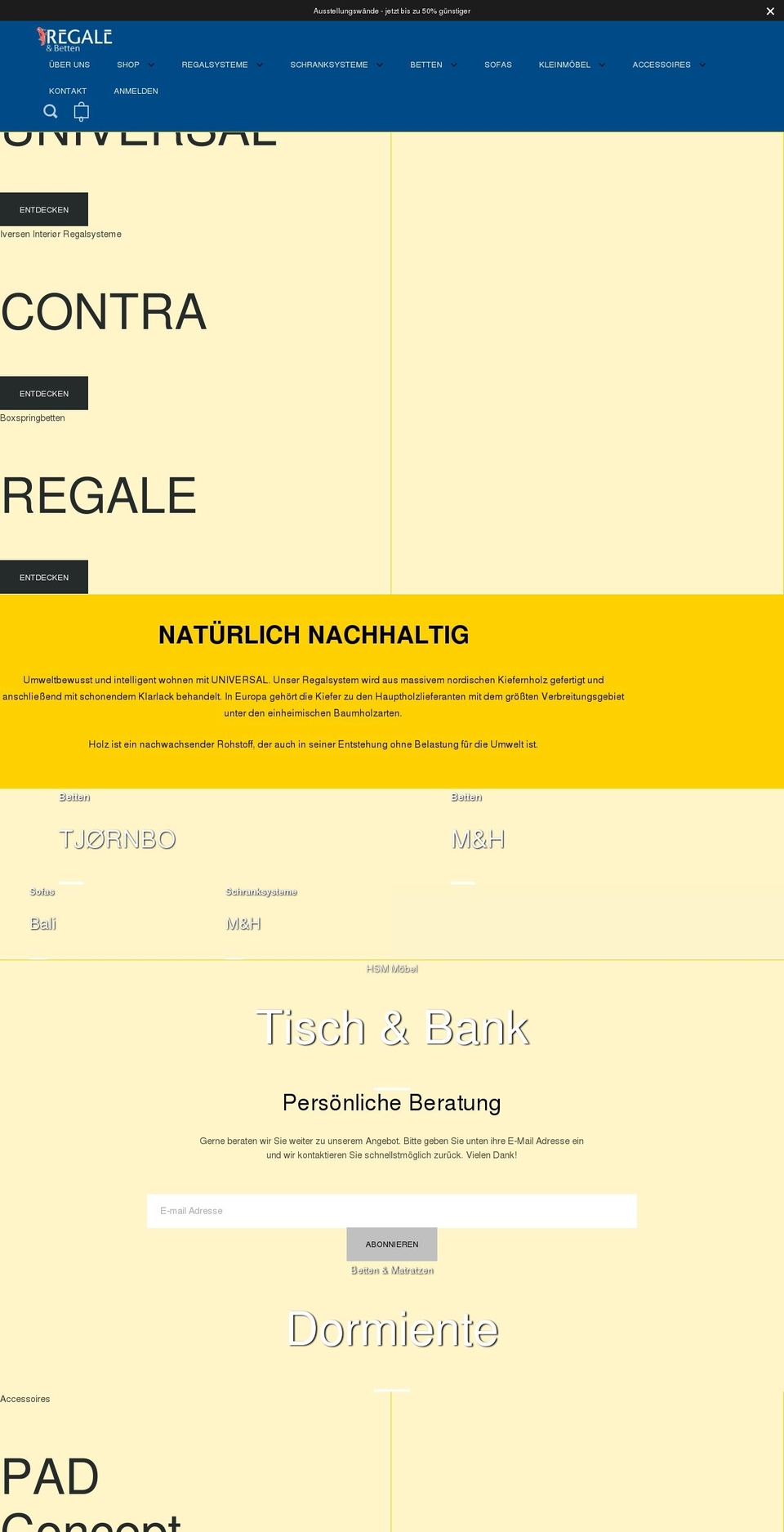 Regale hamburg update v Shopify theme site example regale-hamburg.de