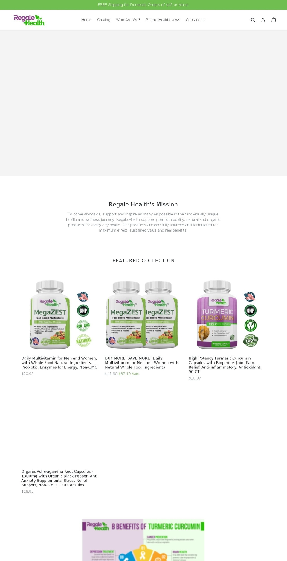 regalehealth.com — Shopify storefront screenshot
