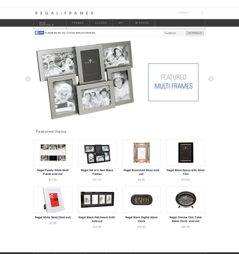 minimo-white Shopify theme site example regalframes.com.au