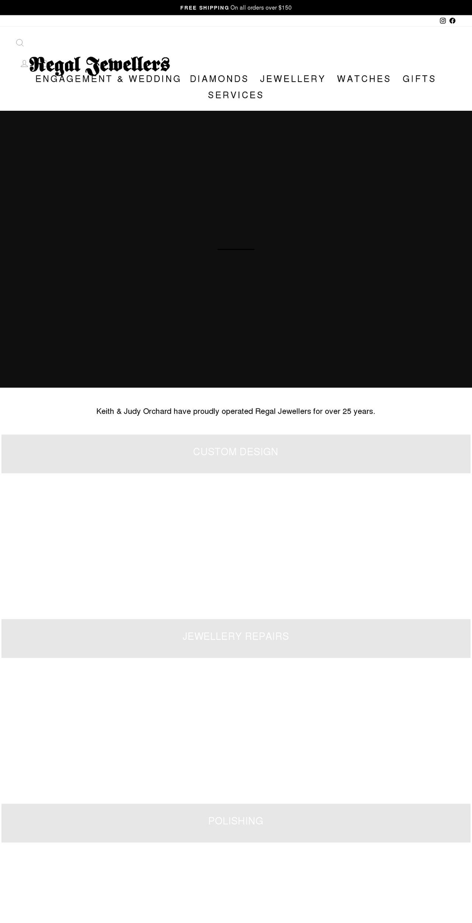 regaljewellers.com.au shopify website screenshot