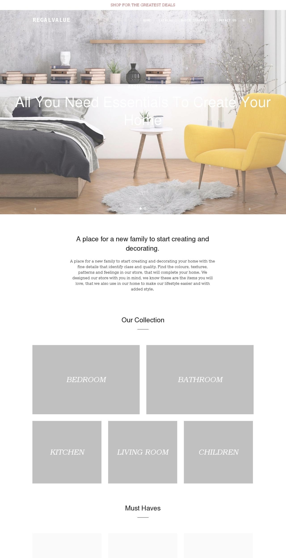 regalvalue.com shopify website screenshot