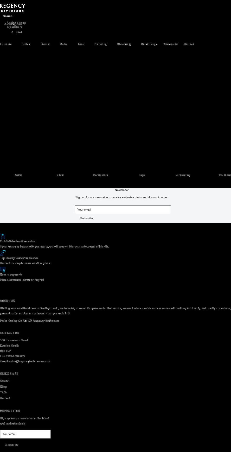 regencybathrooms.co.uk shopify website screenshot