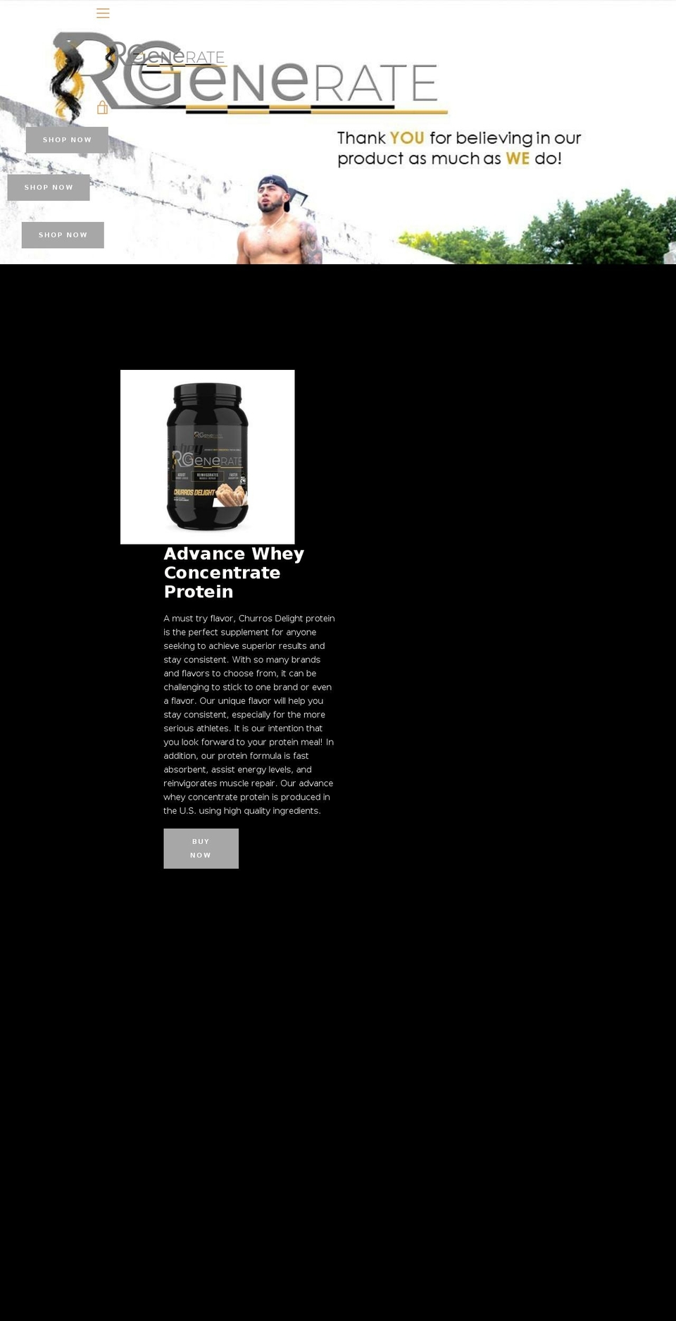 regeneratezoi.com — Shopify storefront screenshot