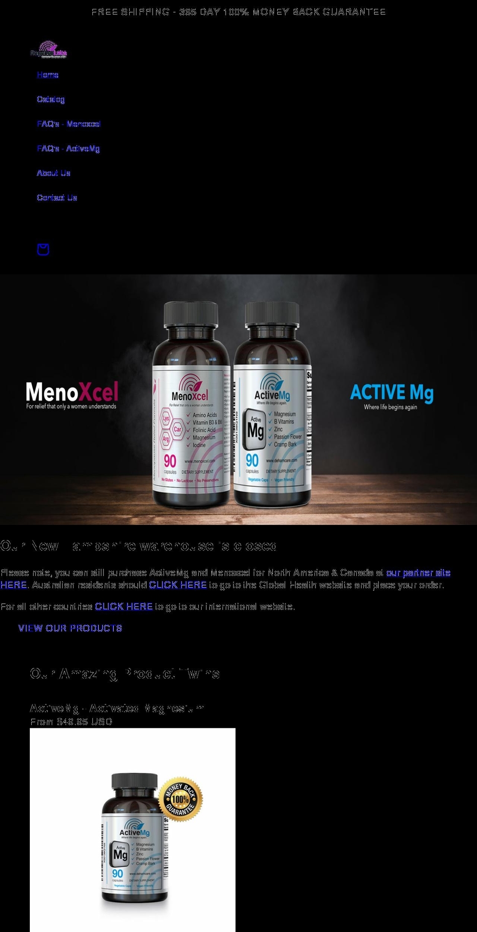 regenexlabs.com shopify website screenshot