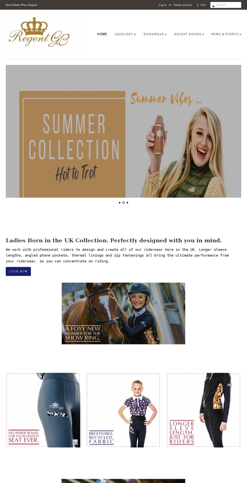 regentgb.com shopify website screenshot