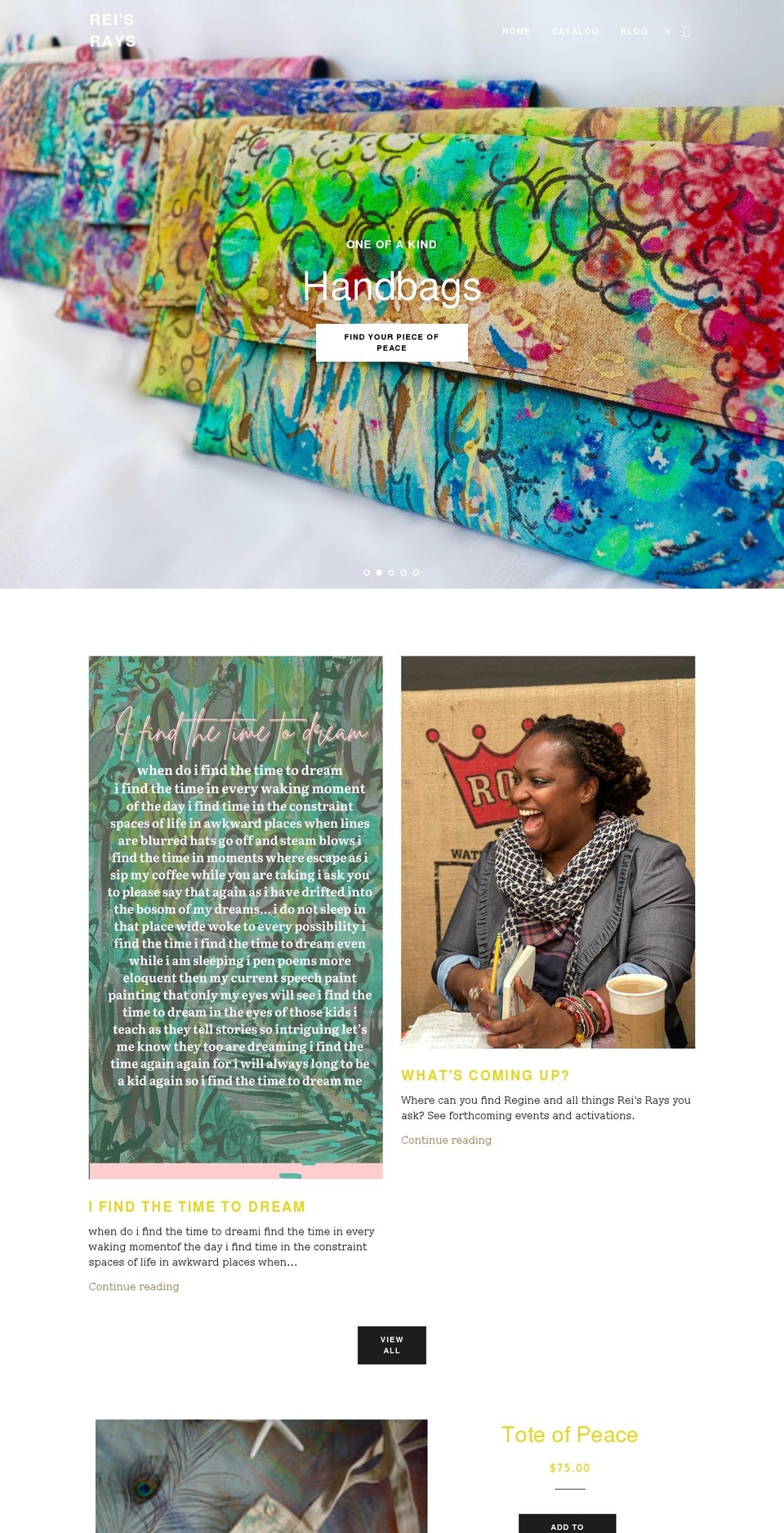 reginejeanlouis.com shopify website screenshot