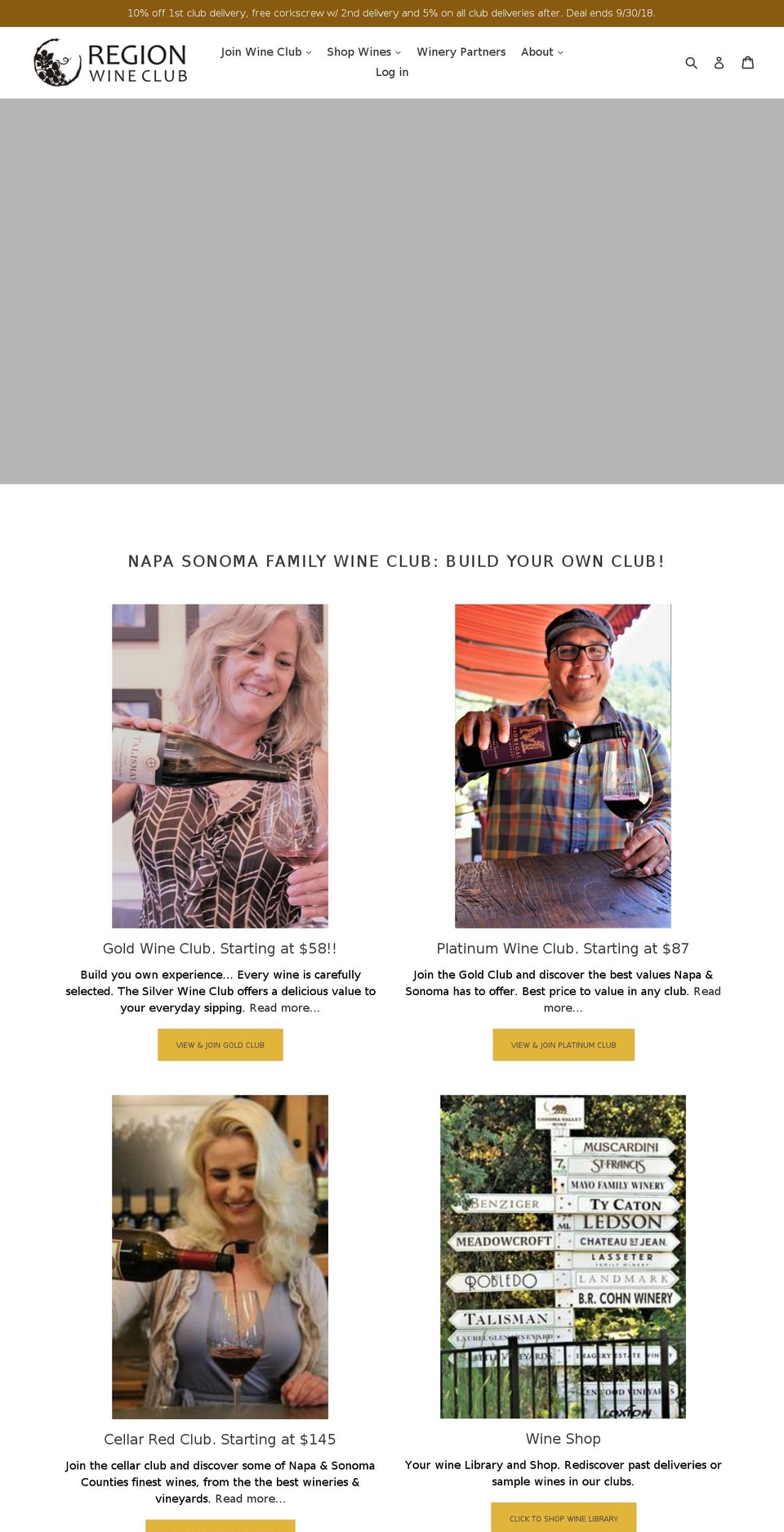 regionwineclub.com — Shopify storefront screenshot