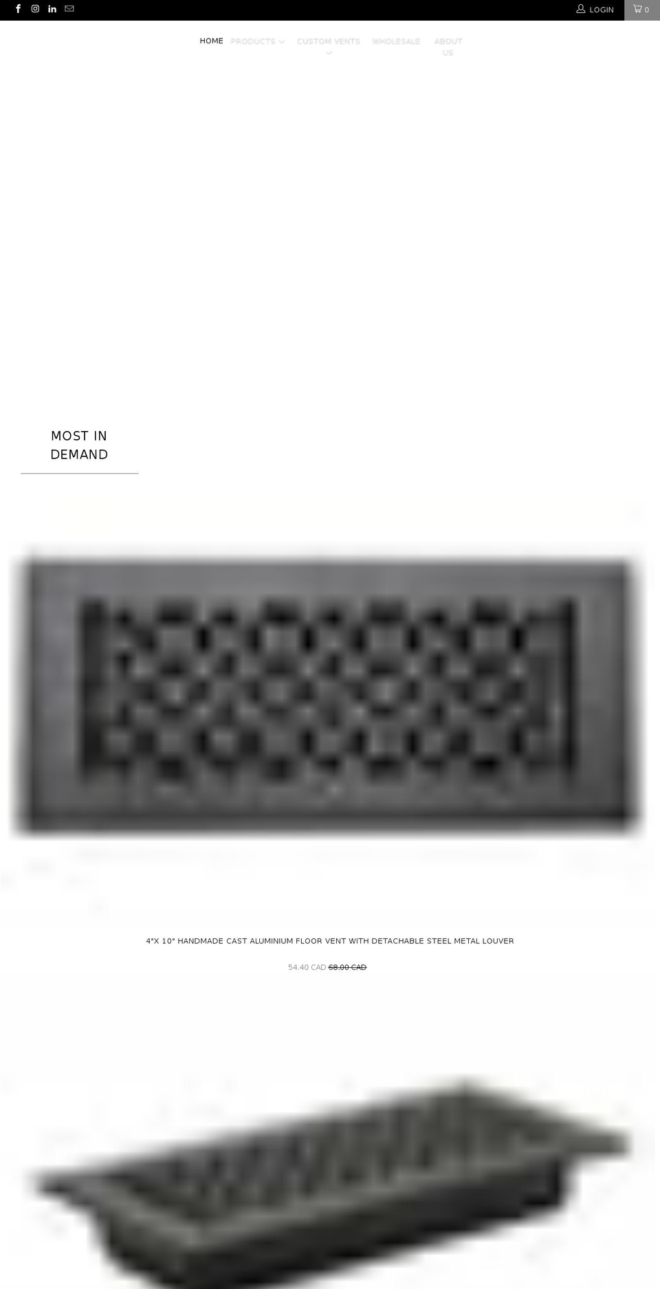 registersandhardware.com shopify website screenshot