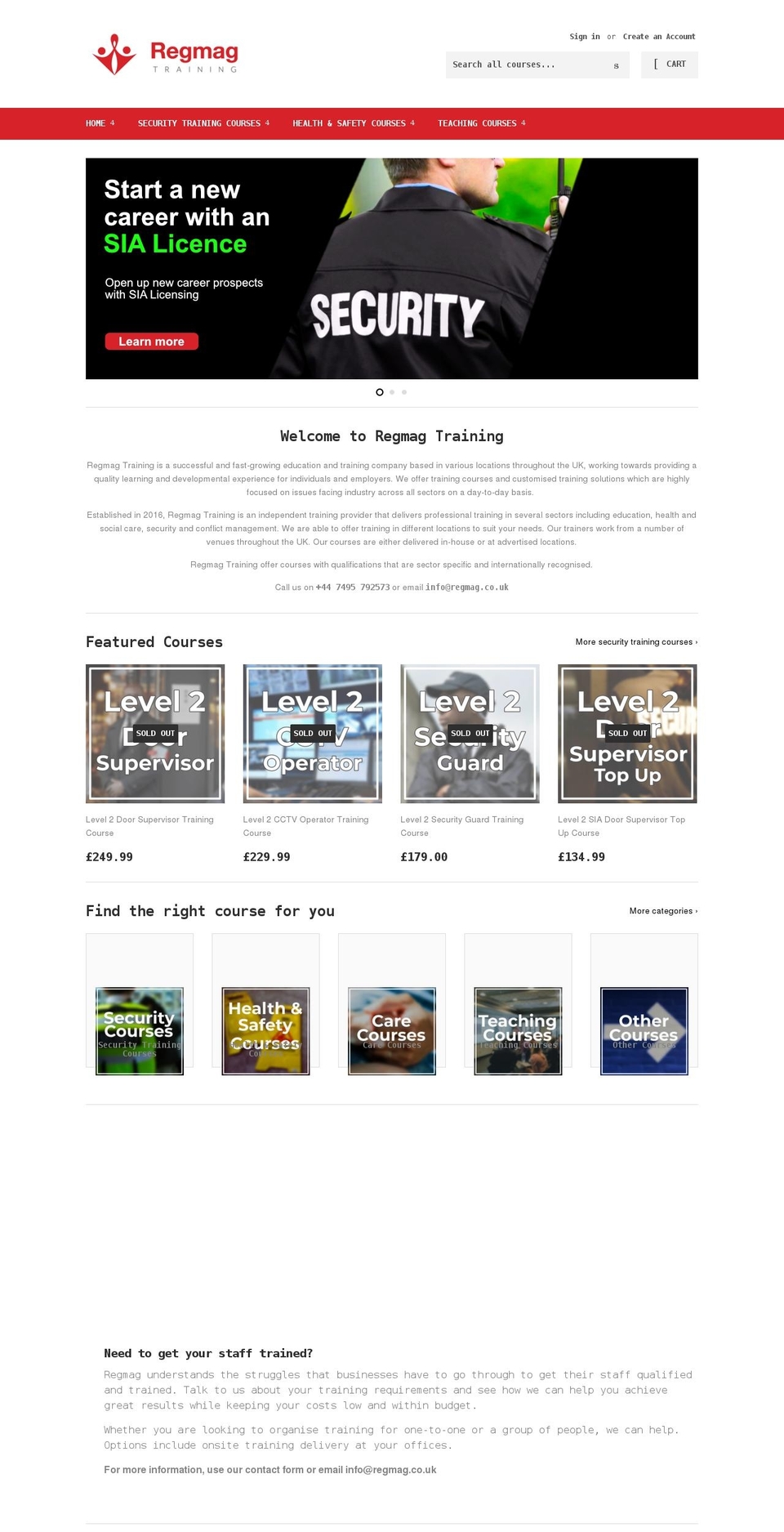 regmag.co.uk shopify website screenshot