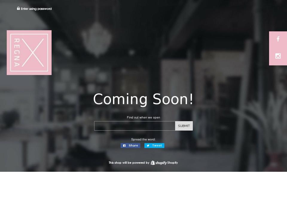 regnax.com shopify website screenshot
