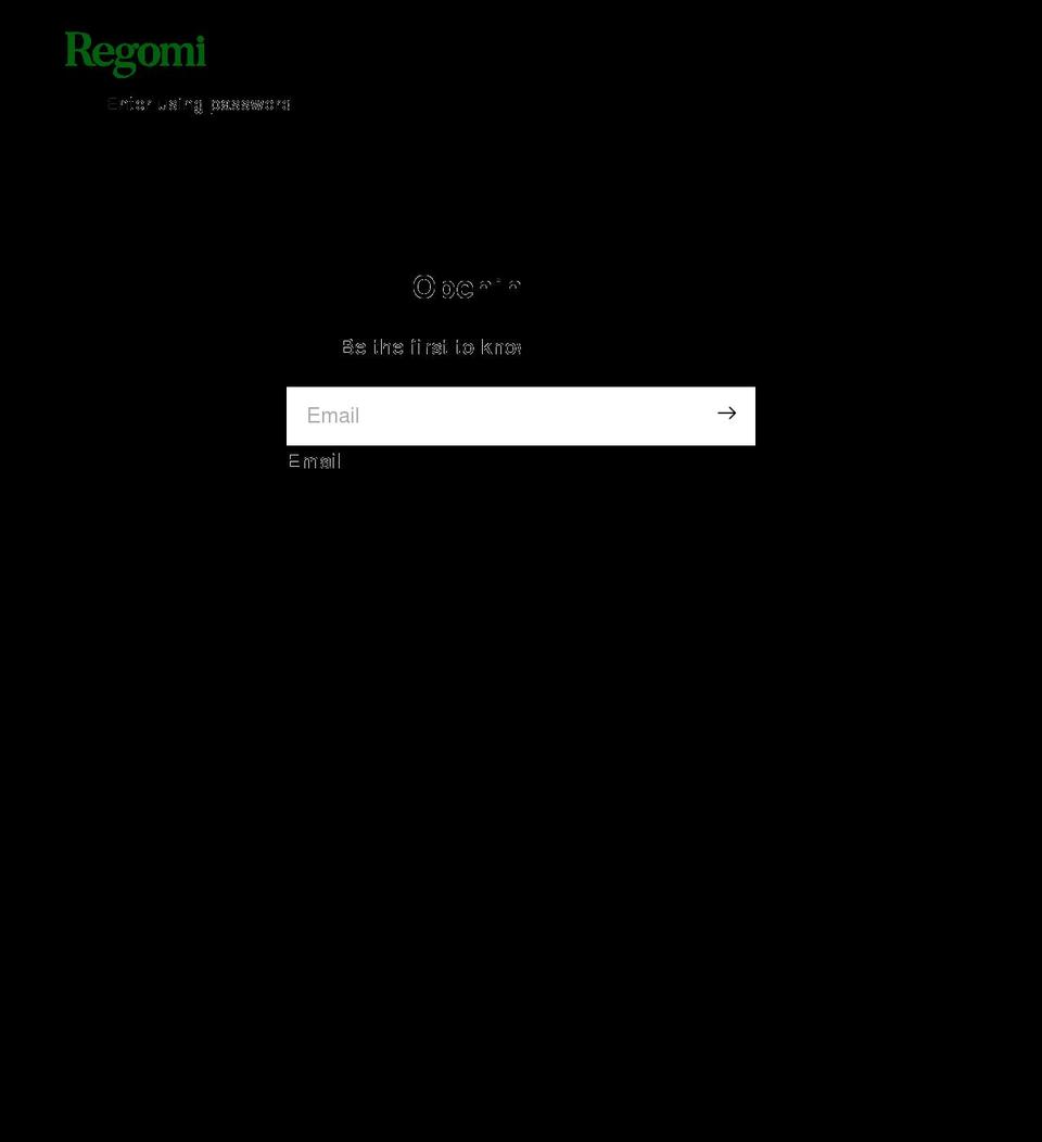 regomi.com shopify website screenshot