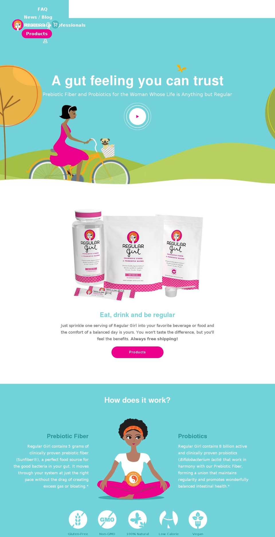 Regular Girl V0.9 | Green Packaging Shopify theme site example regulardude.com