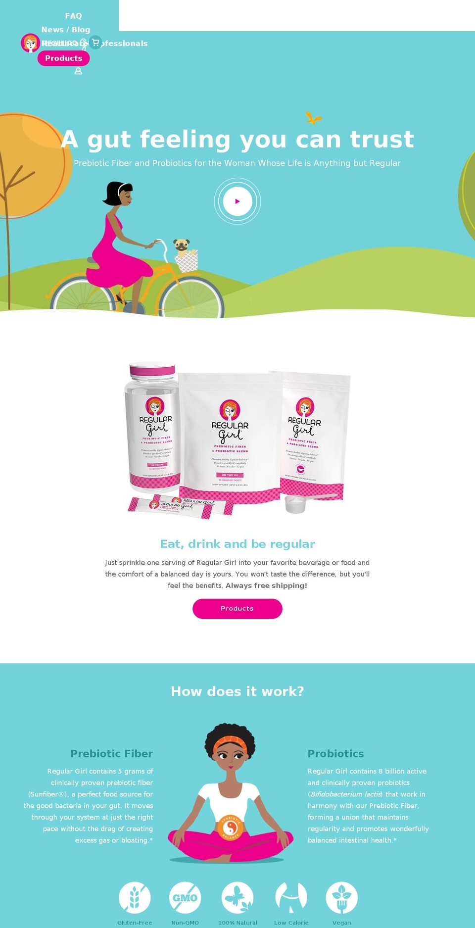 Regular Girl V0.9 | Green Packaging Shopify theme site example regularman.com