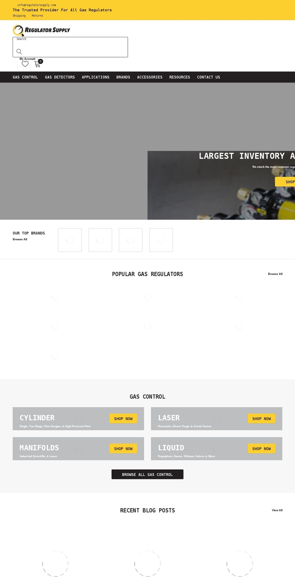 Caros--sections-ready Shopify theme site example regulatorsupply.com