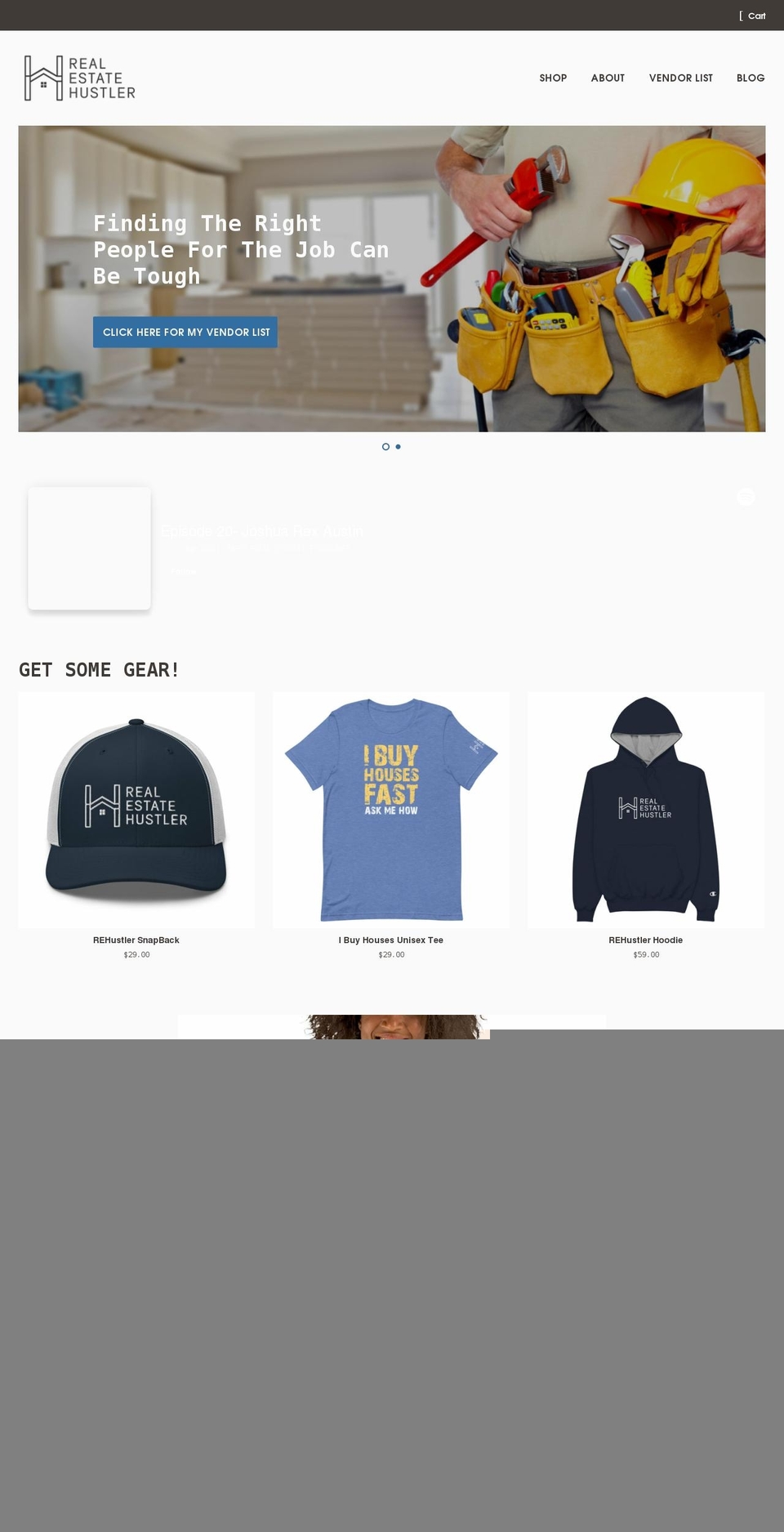 rehustler.com shopify website screenshot