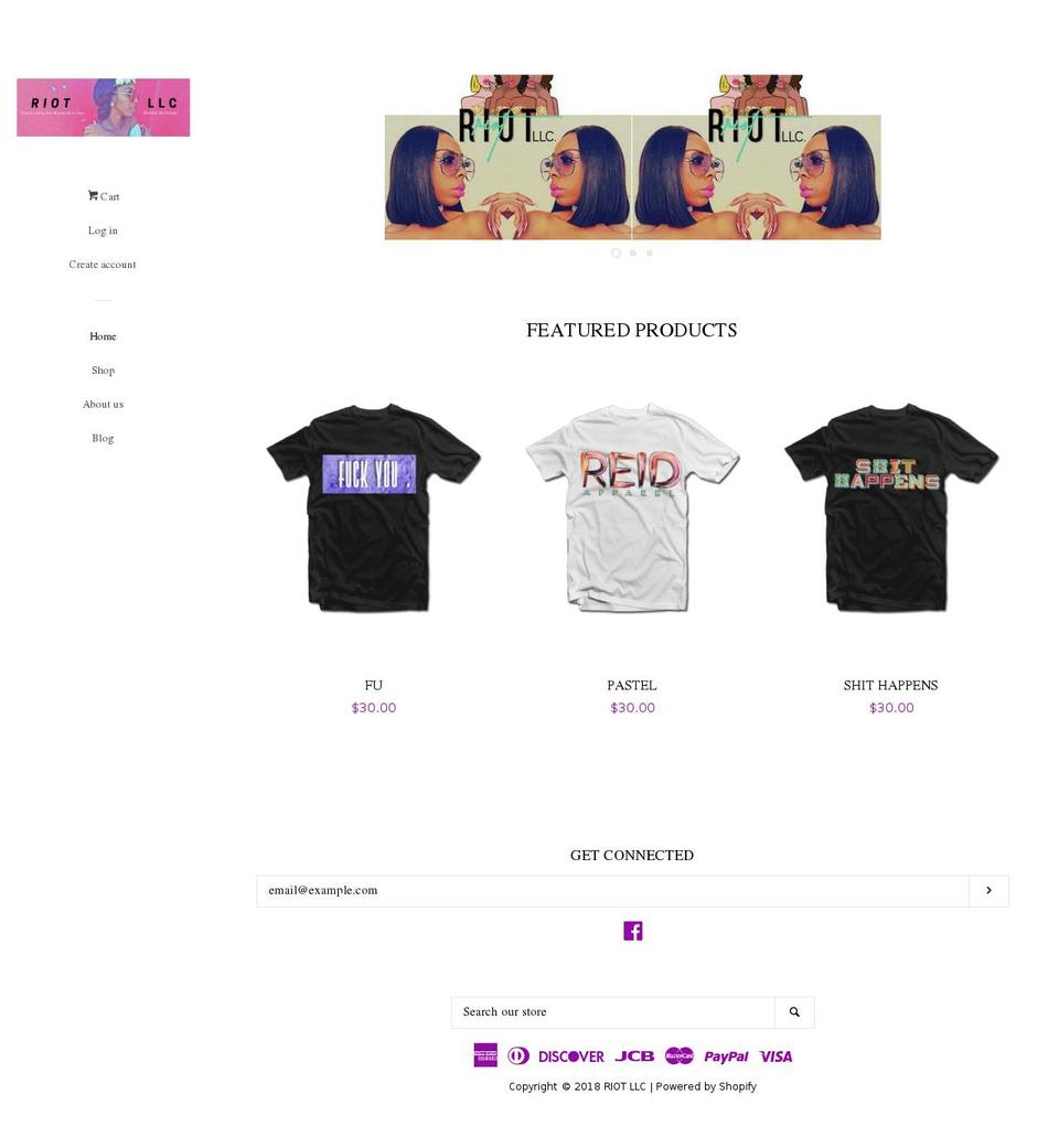 reidapparel.com — Shopify storefront screenshot