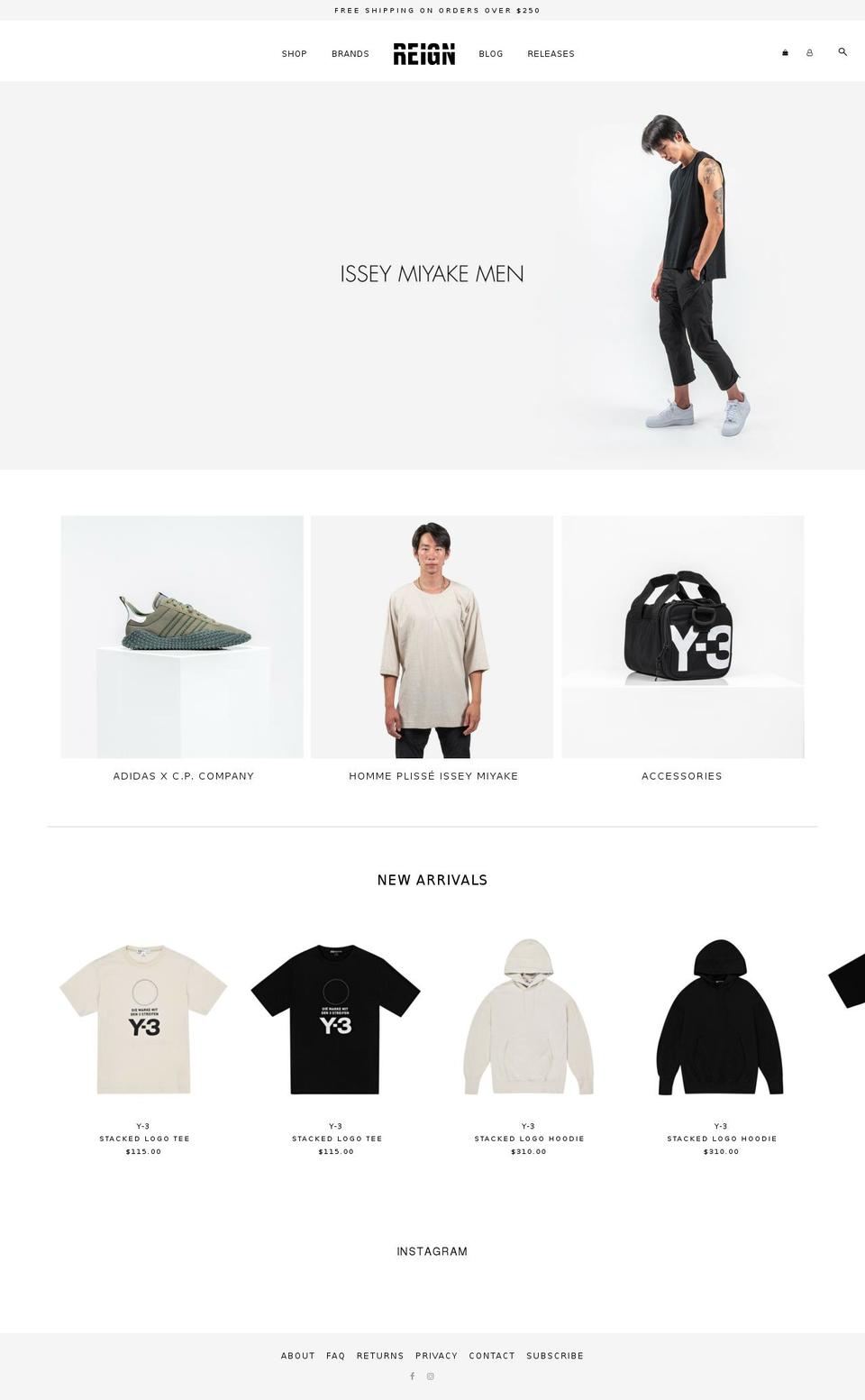 reign.co shopify website screenshot