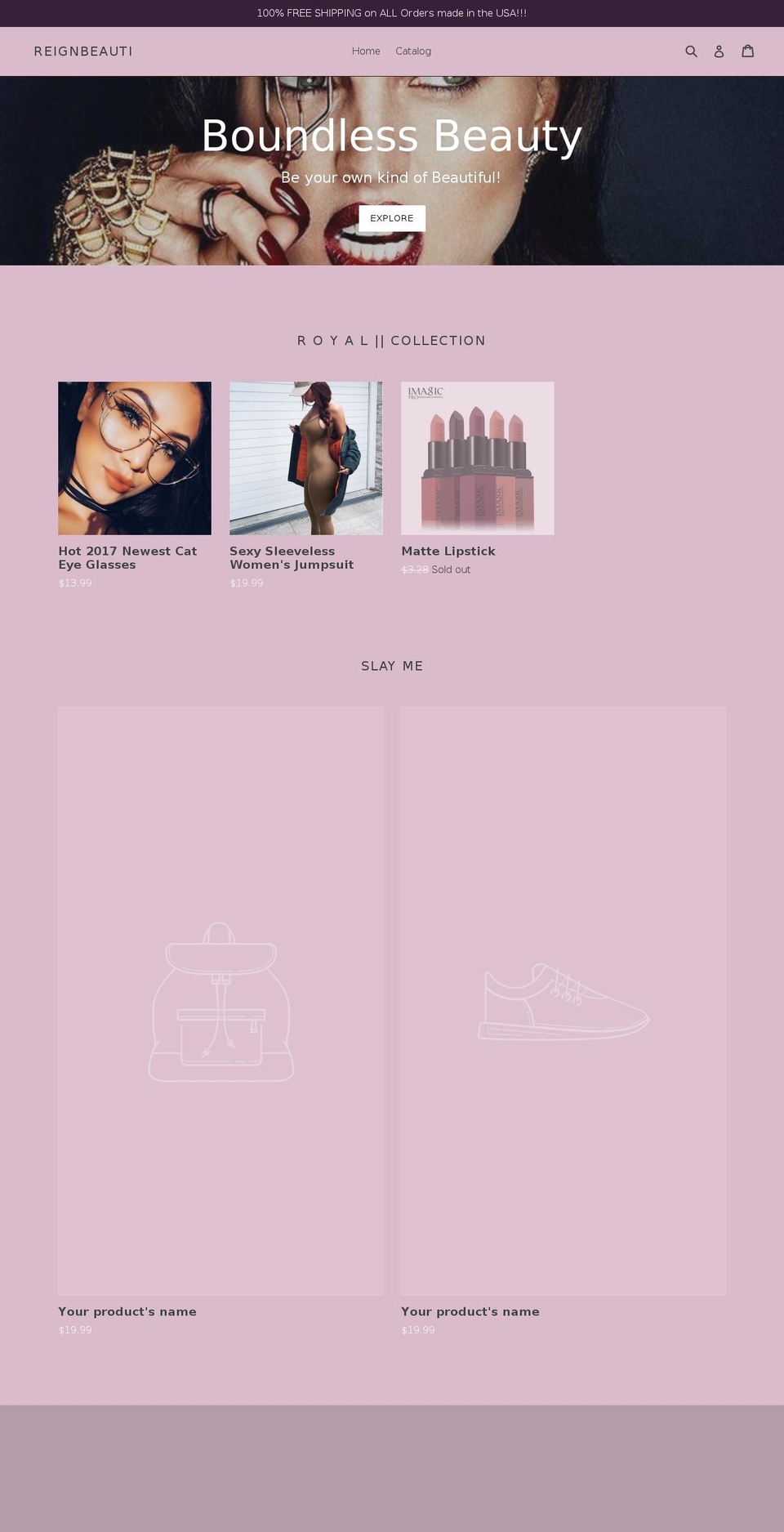 reignbeauti.com — Shopify storefront screenshot