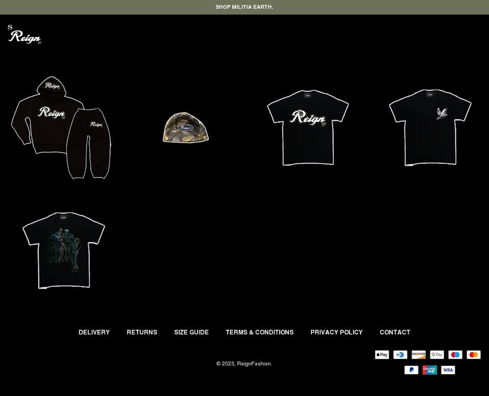 reignfashion.com shopify website screenshot
