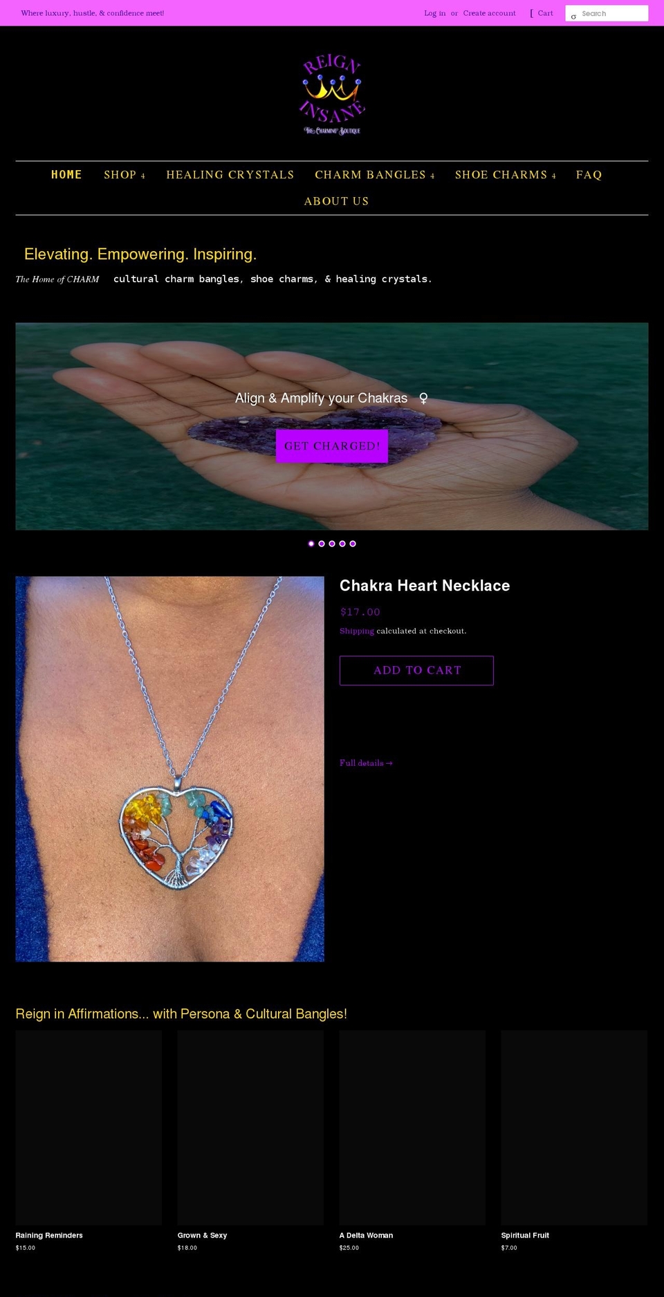 reigninsane.com shopify website screenshot