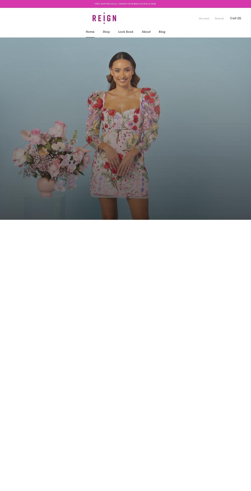 reignthelabel.com shopify website screenshot