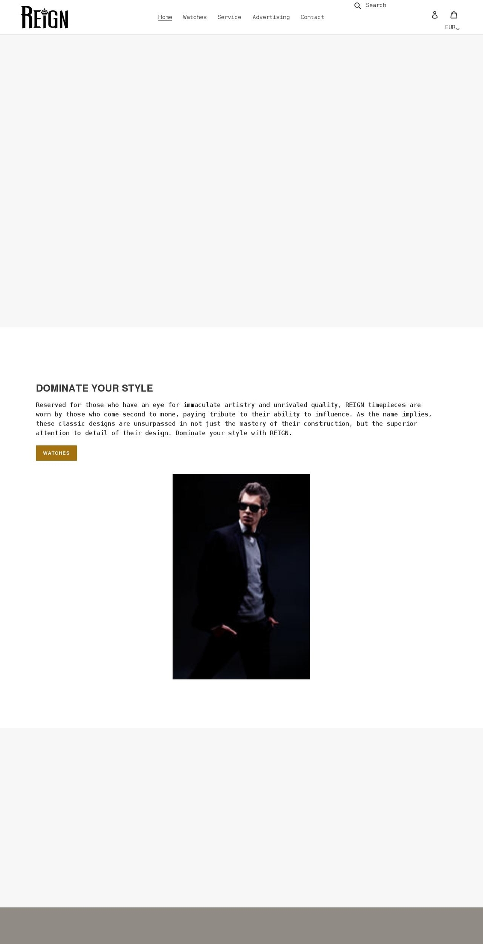 WATCHES Shopify theme site example reignwatches.com