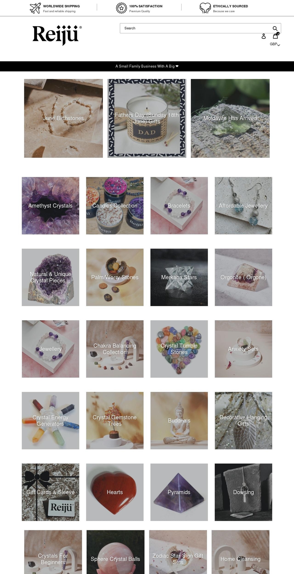 reiju.co.uk shopify website screenshot