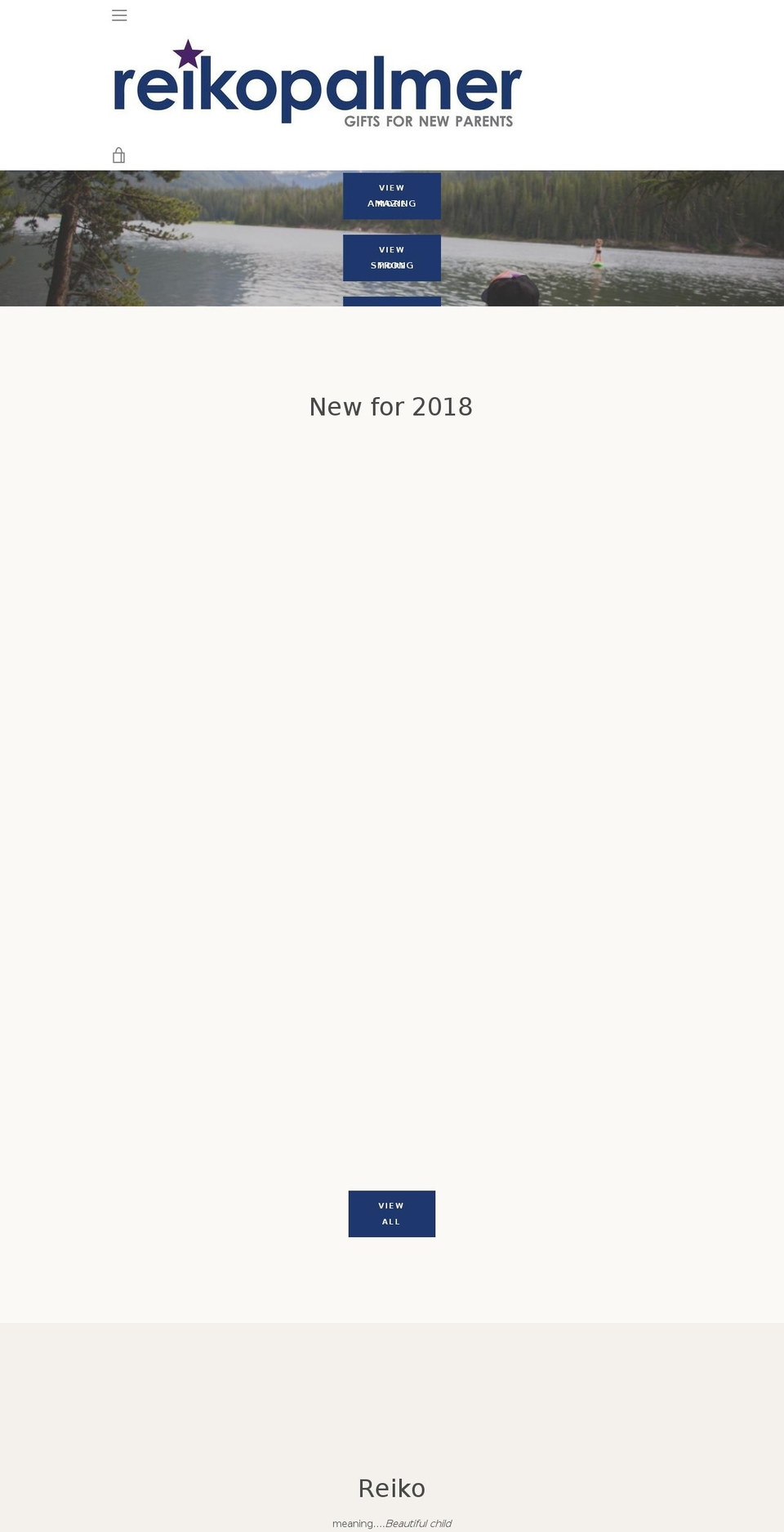 reikopalmer.com — Shopify storefront screenshot