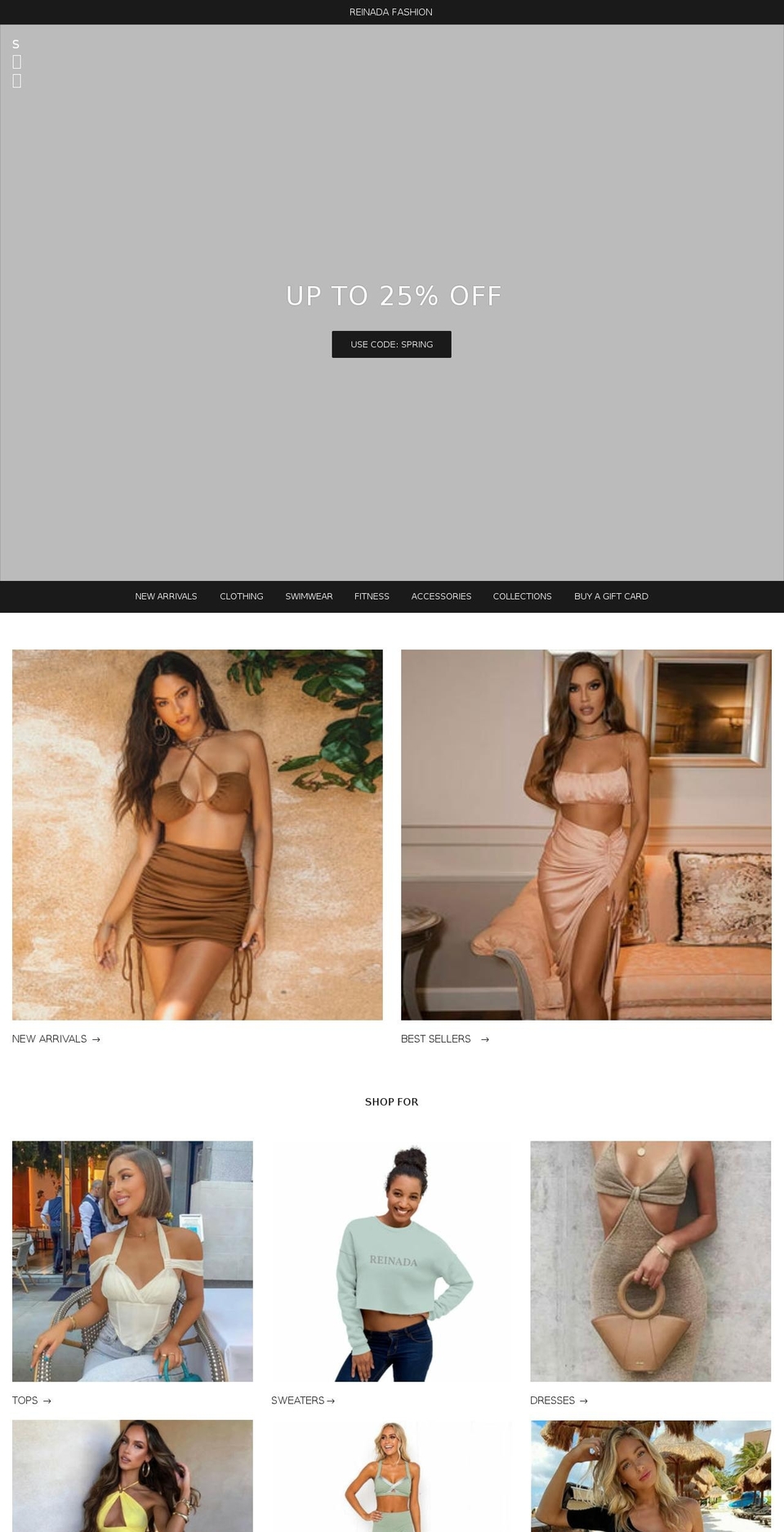 reinadafashion.com shopify website screenshot