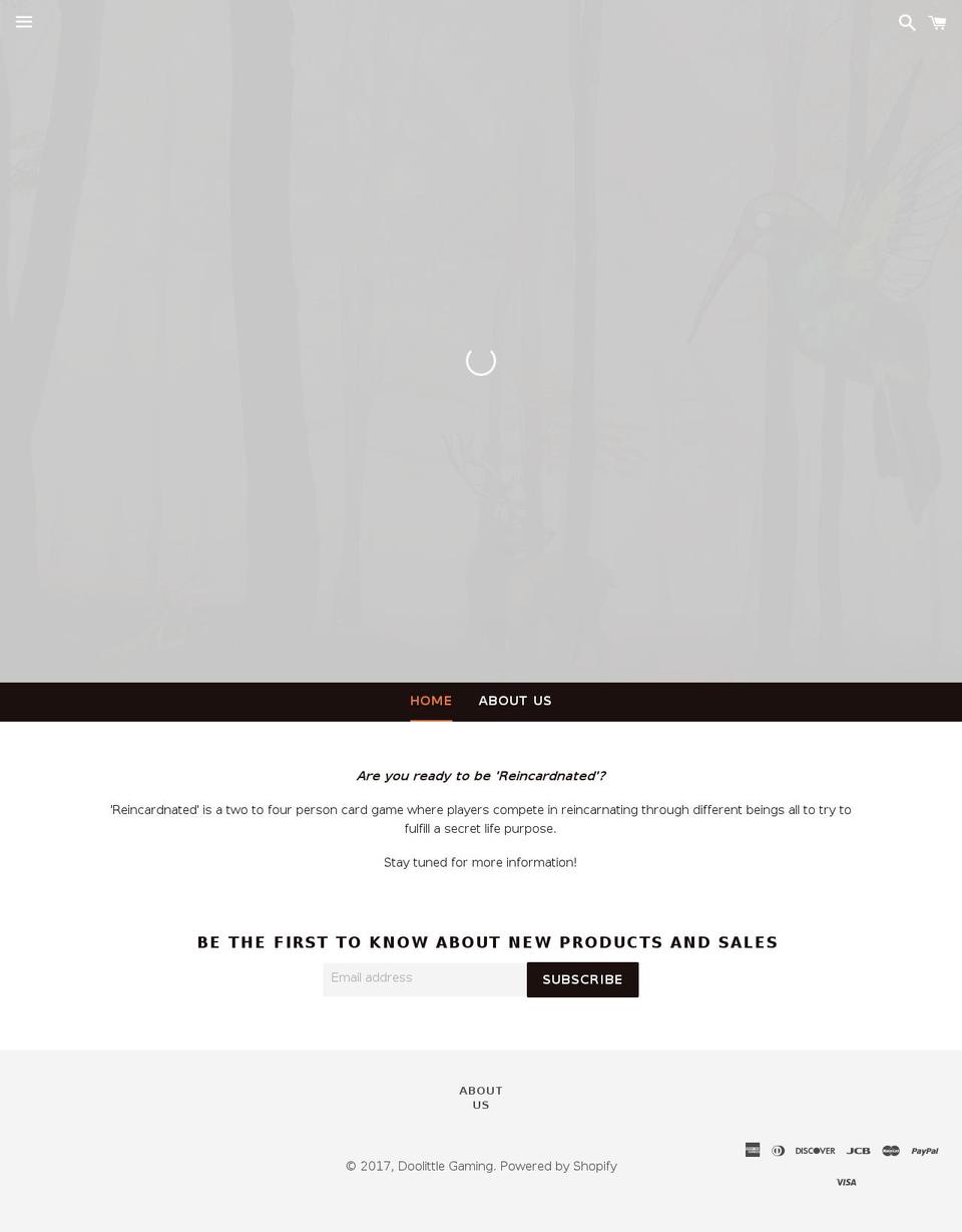 reincardnated.com shopify website screenshot