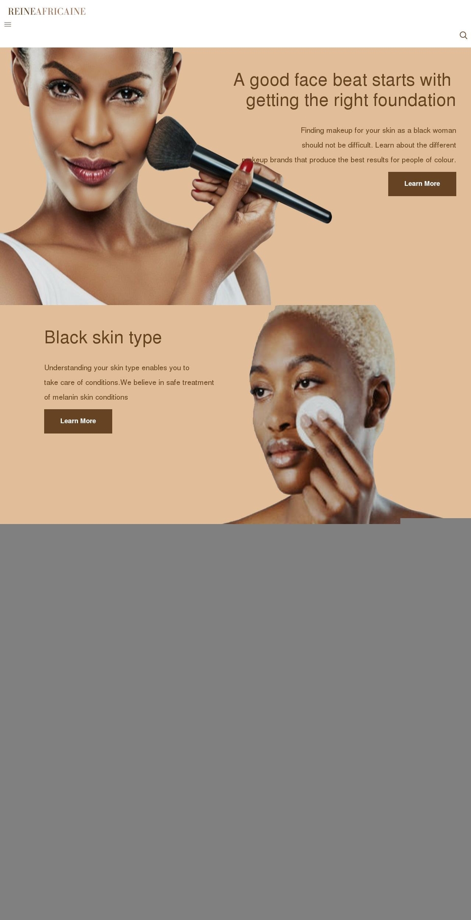 reineafricaine.com shopify website screenshot