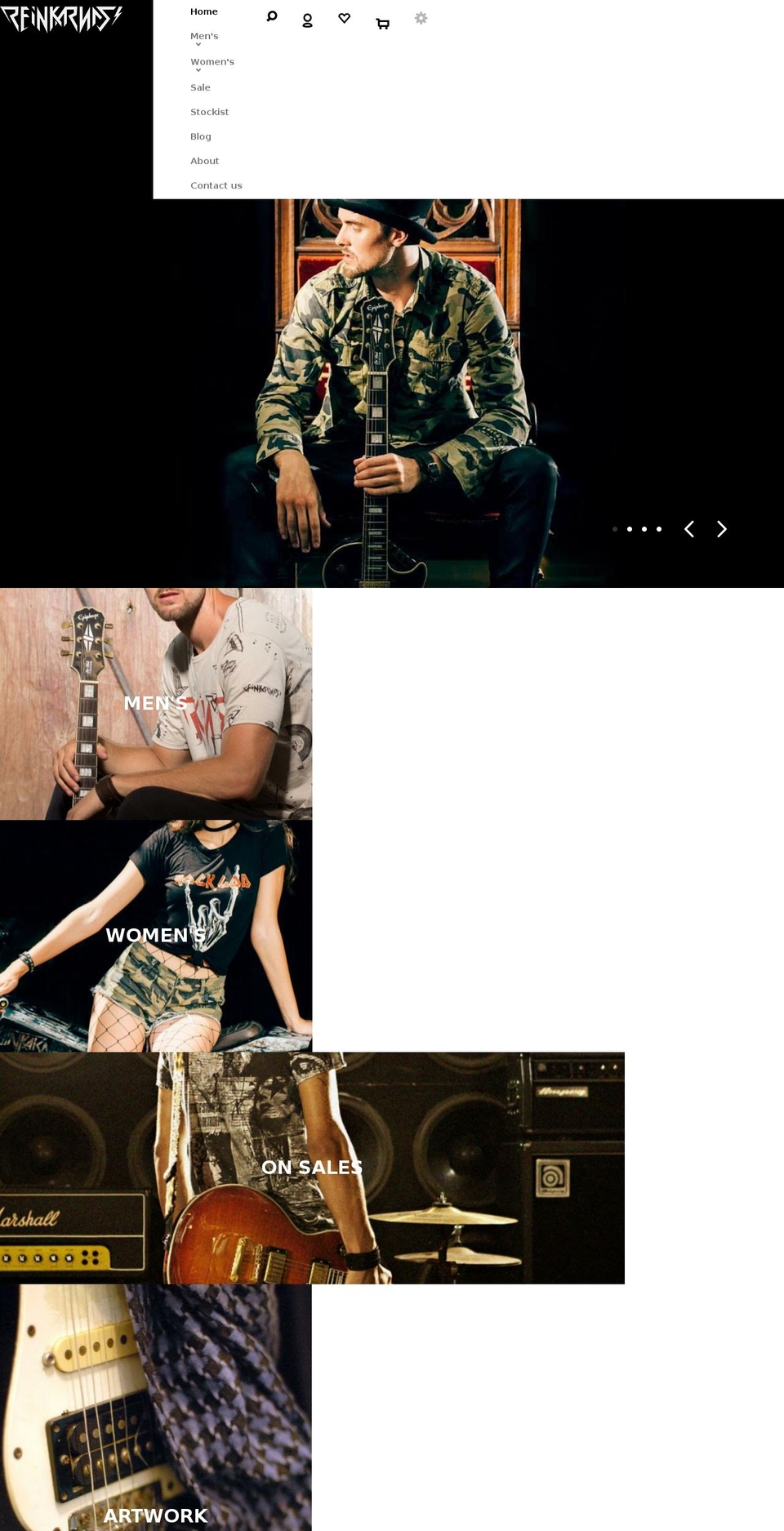 reinkarnasiclothing.com — Shopify storefront screenshot