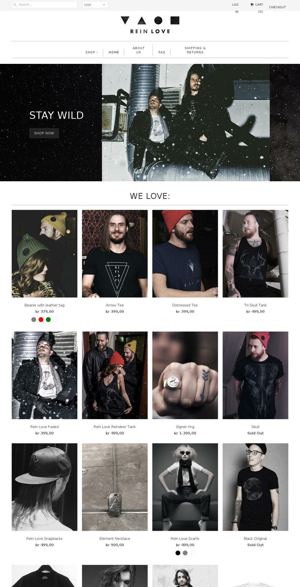 reinloveclothing.com shopify website screenshot