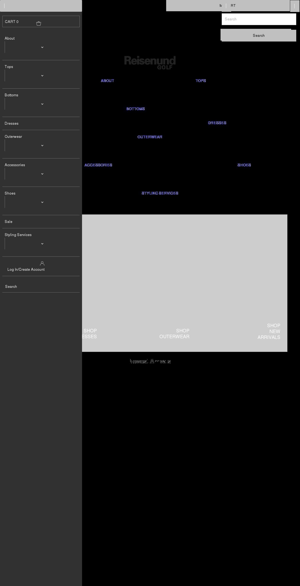 reisenundgolf.com shopify website screenshot