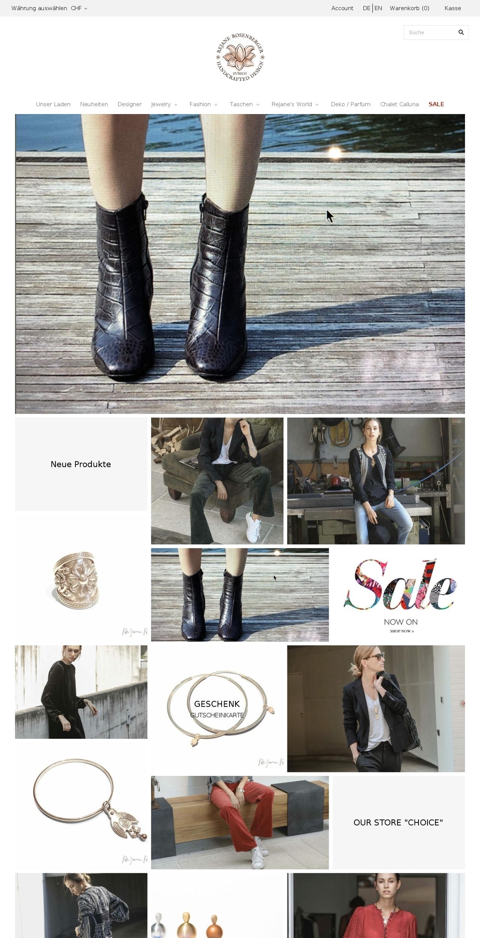 rejanerosenberger.com — Shopify storefront screenshot