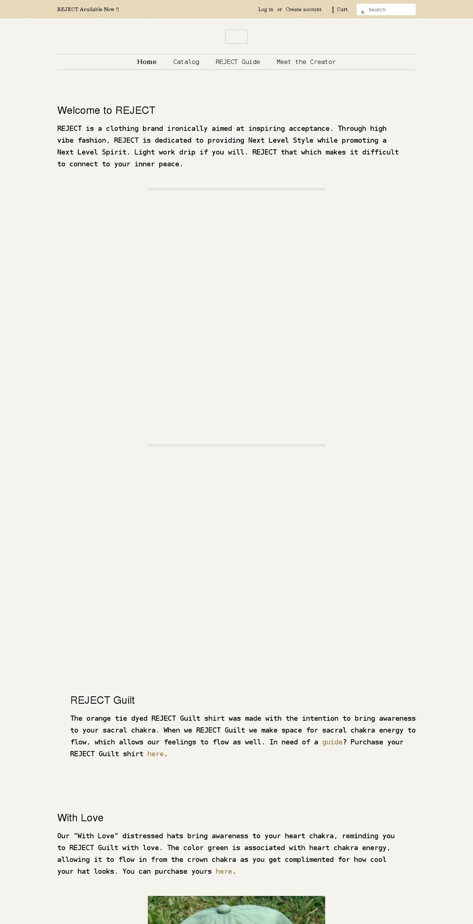 rejectpgh.com shopify website screenshot